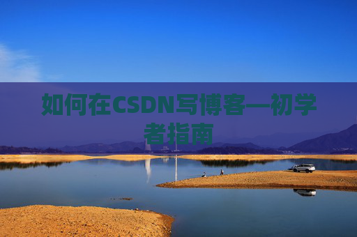 如何在CSDN写博客—初学者指南